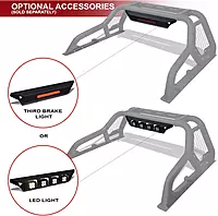 ARMORDILLO CR1 Roll Bar Chase Rack for Mid-Size Trucks - Matte Black