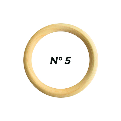Aros De Madera Natural No 5 Paquete por 50 Unidades Aros De Madera Natural No 5 Paquete por 50 Unidades