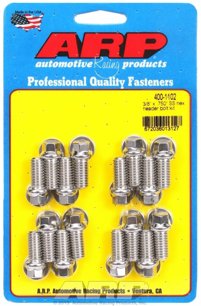 ARP 4001102 Head Stud & Bolt Set - 16-Piece Stainless Steel