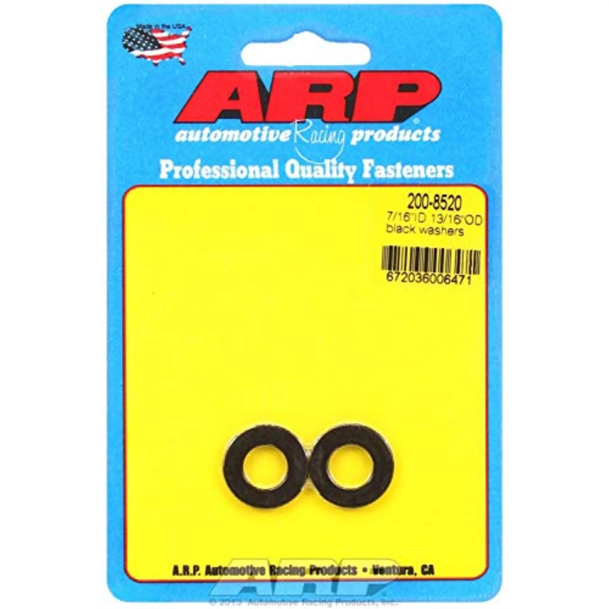 ARP 200-8510 Flat Washer 7/16 ID 13/16 OD Black