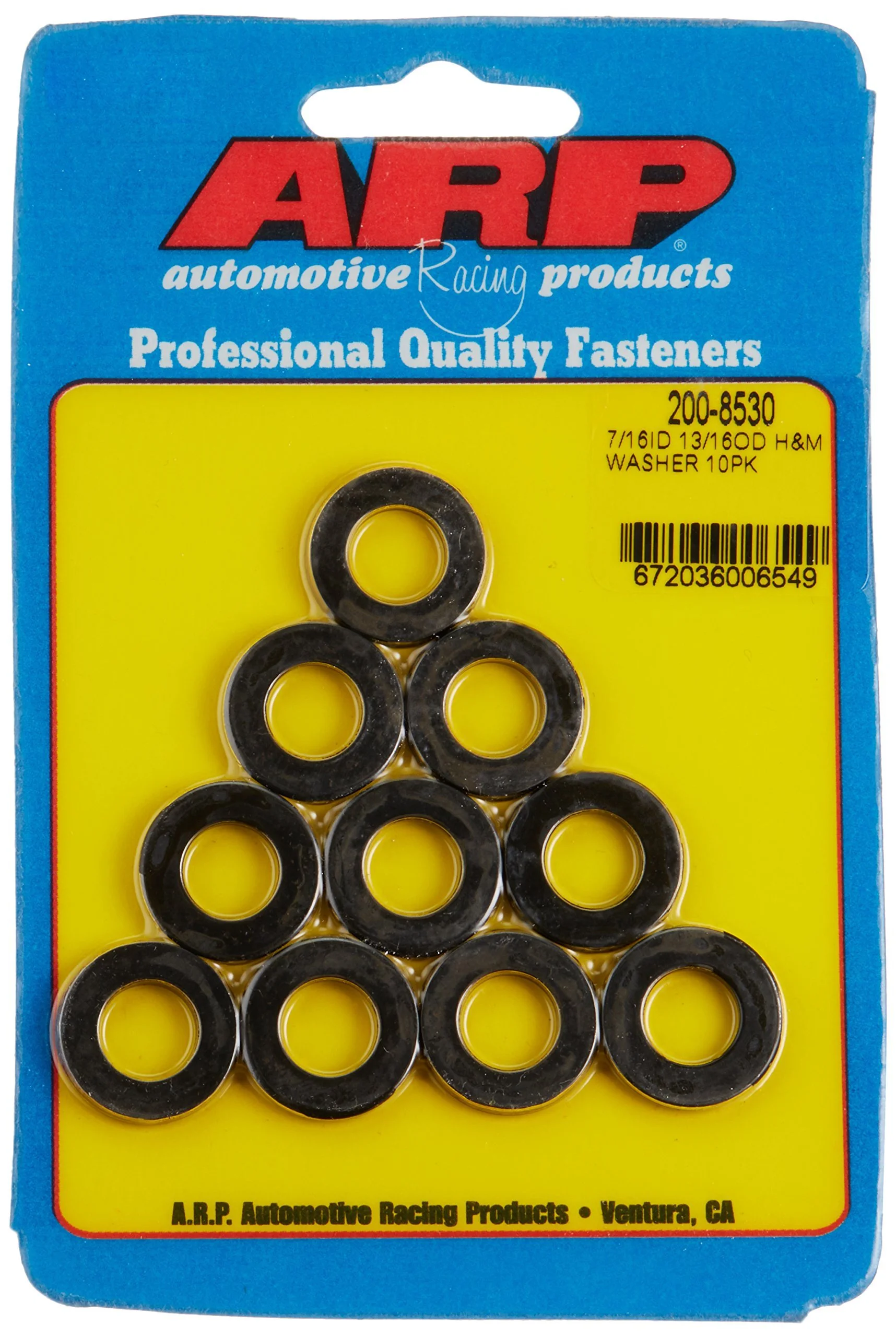 ARP 200-8530 2008530 Premium Black Oxide Chrome Moly Special Purpose Washers - Pack of 10