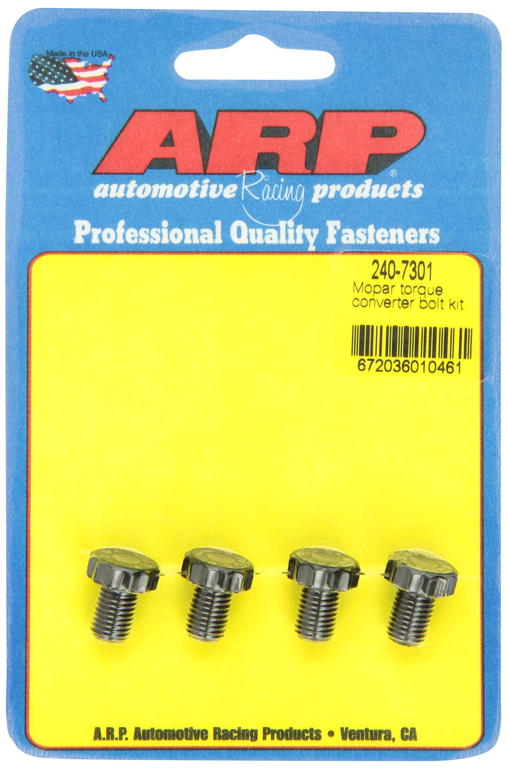 ARP 240-7301 Torque Converter Bolts, Black
