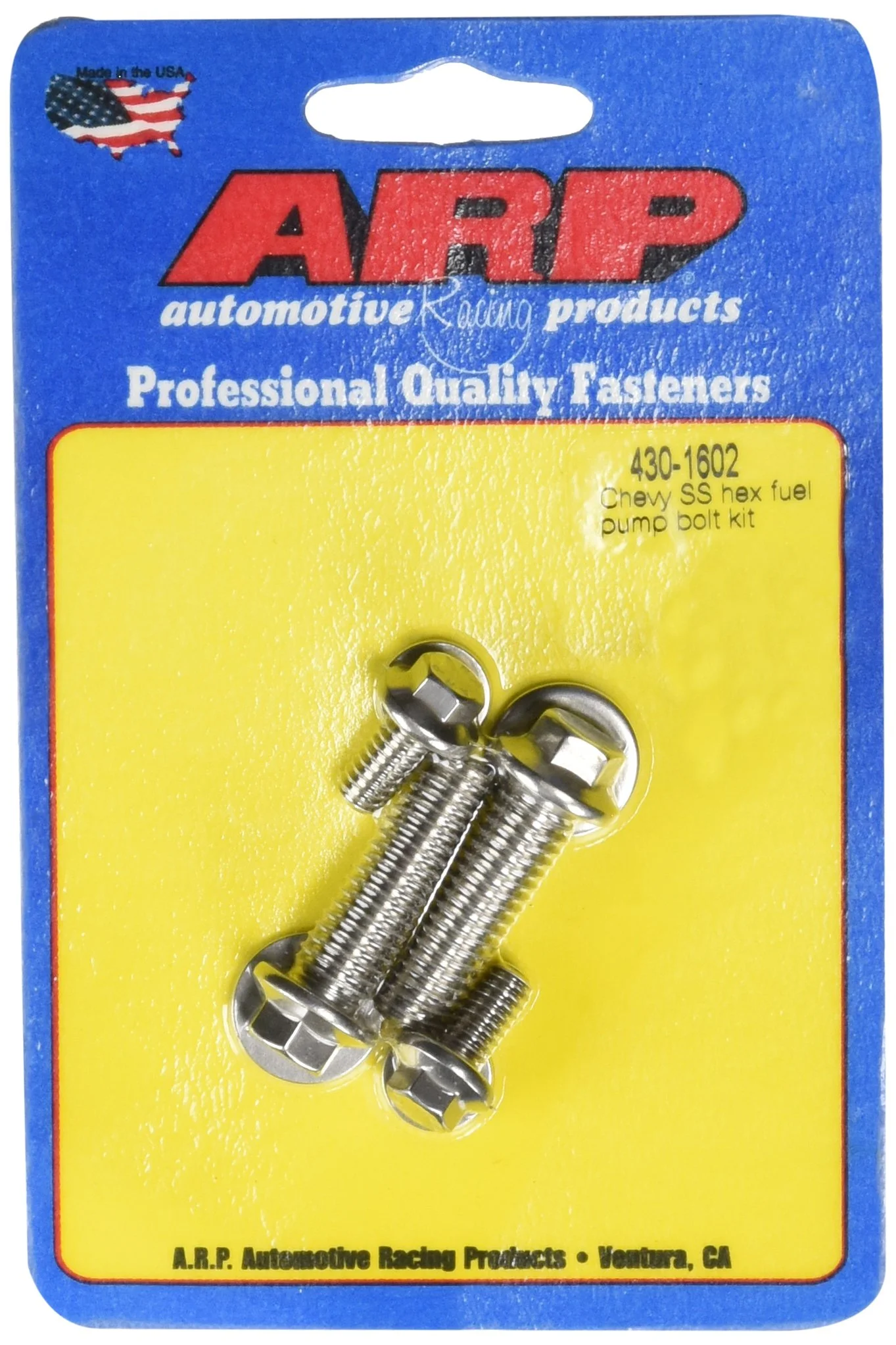 ARP 4301602 Stainless 300 Hex Fuel Pump Bolt Kit