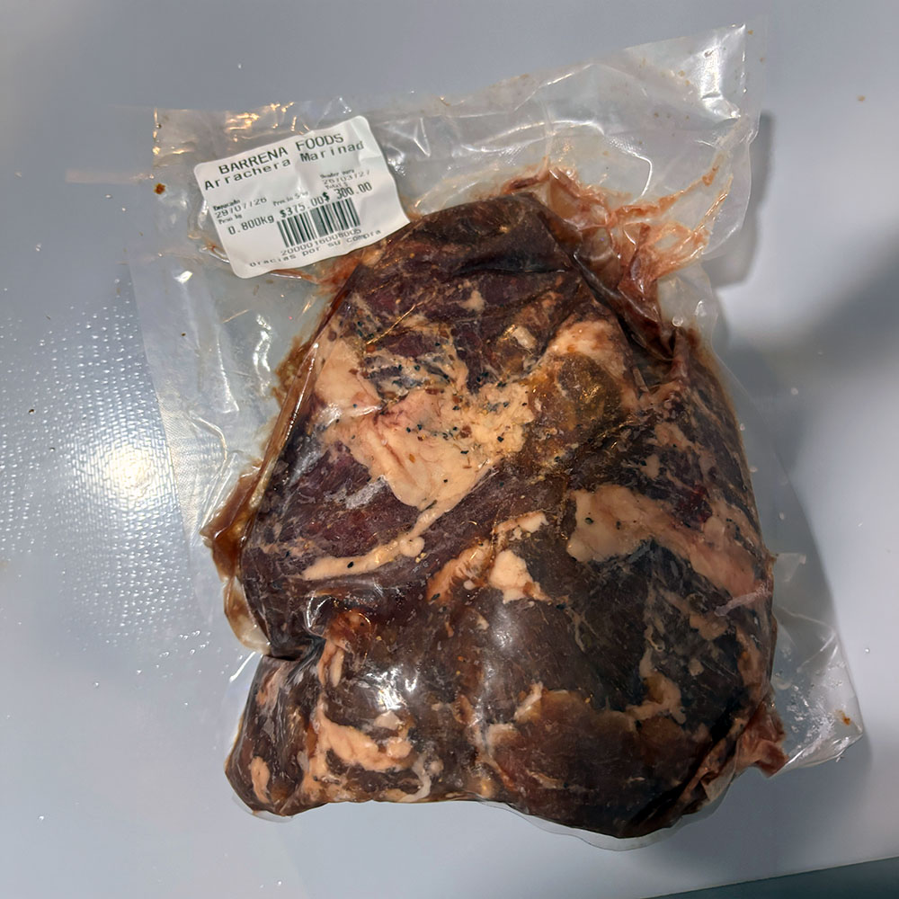 Arrachera Marinada Novillo por kg