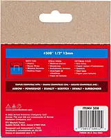 Arrow 508 Heavy Duty T50 1/2-Inch Leg Length, 3/8-Inch Crown, Staples for Upholstery, Construction, Furniture, Crafts