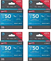 Arrow Fastener 17/32 in. L x 3/8 in. W Galvanized Steel Flat Crown Heavy Duty Staples 18 Ga. 1250 pk