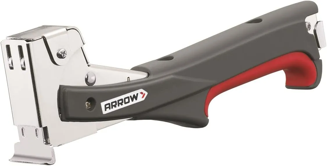 Arrow HTX50 Professional Heavy Duty Hammer Tacker, Manual Stapler for Construction and Insulation, Ergonomic Grip Handle