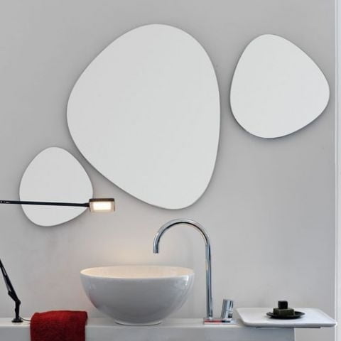 Set 3 oglinzi ARTCERAM, STONE, ACS004 71x68-44x42-34x31