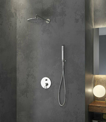 SISTEM DE DUS KARAG, BATERIE INGROPATA+FURTUN SI PARA DUS+PALARIE DUS ARTEMIS S0510 INOX 304