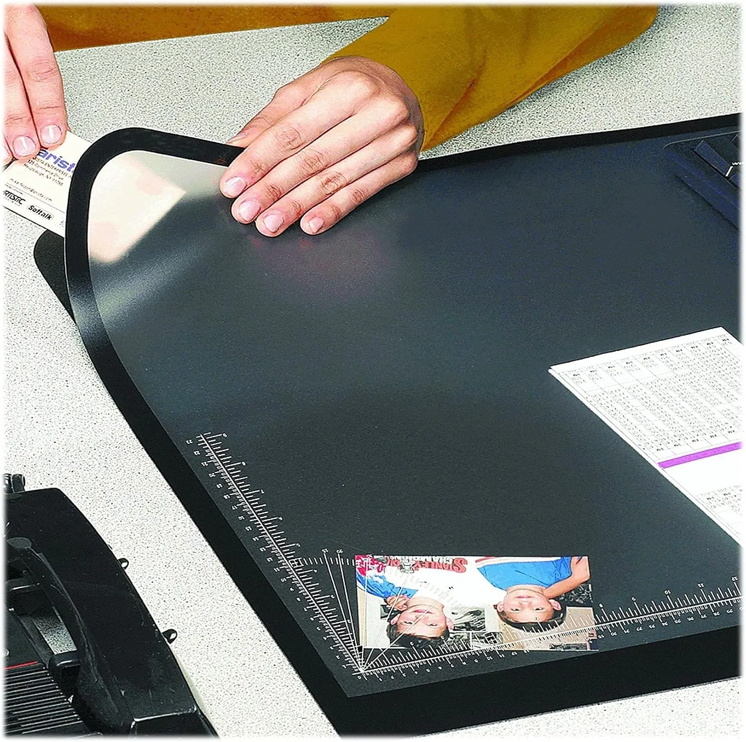 ARTISTIC Logo Pad Lift-Top Desktop Organizer Desk Mat