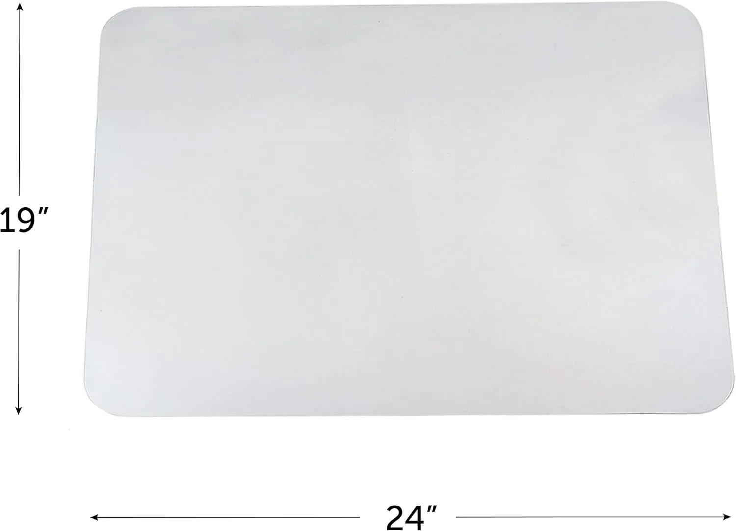 Artistic Krystal View Desk Pad, 24in L x 19in W, Clear