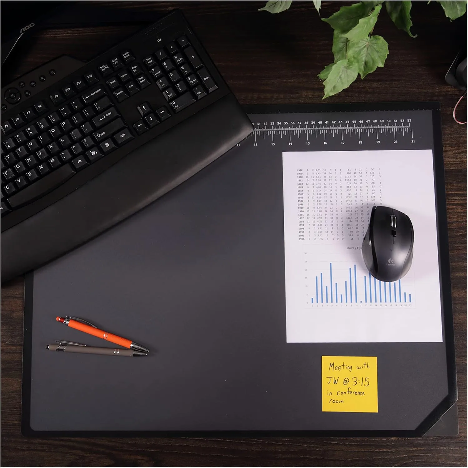 ARTISTIC Logo Pad Lift-Top Desktop Organizer Desk Mat