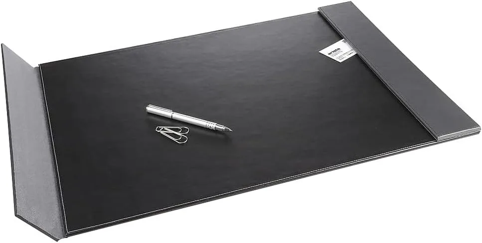 Artistic Monticello Executive Desk Pad - 24 x 19 in - Black/Gray