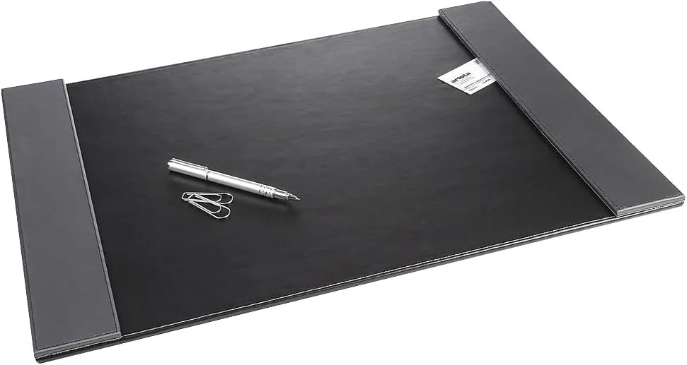 Artistic Monticello Executive Desk Pad - 24 x 19 in - Black/Gray