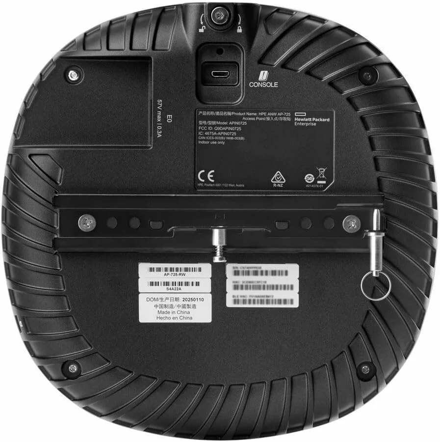 Aruba AP-725 Tri Band Wi-Fi 7 IEEE 802.11a/b/g/n/ac/ax/be/az/mc 4.70 Gbit/s Wireless Access Point - Indoor