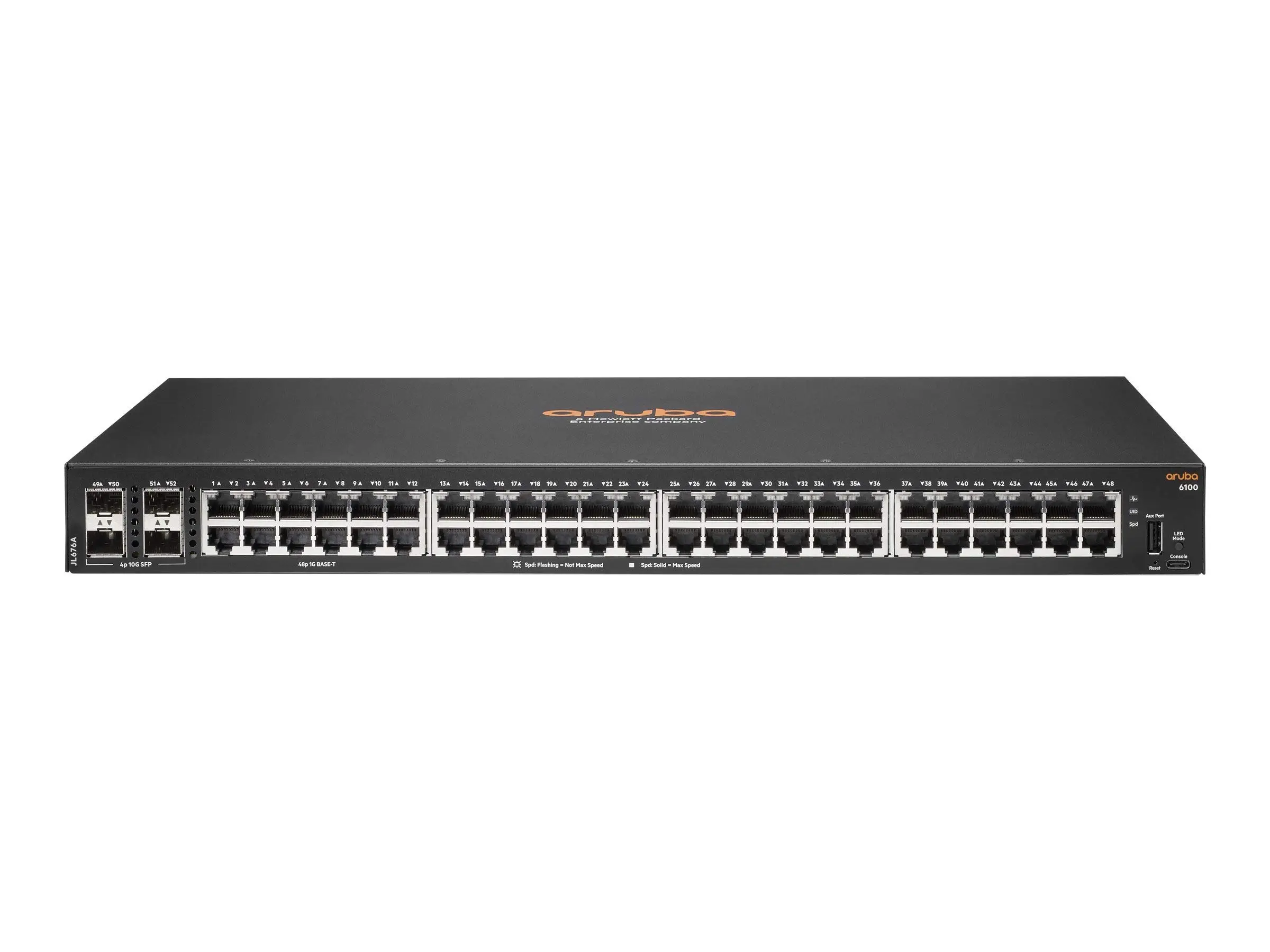 Aruba a Hewlett Packard Enterprise 6100 48G 4SFP+ Switch JL676A#ABA