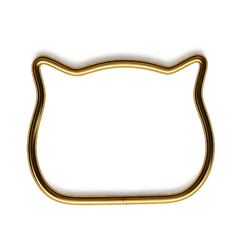 Asas para Bolso Metálicas Gato Doradas 12*9cm Par (2 piezas) Asas para Bolso Metálicas Gato Doradas 12*9cm Par (2 piezas)