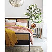 Farm House Rattan Bed In Charcoal - King Size Farm House Rattan Bed In Charcoal - King Size