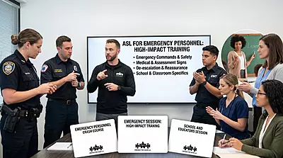 ASL for Emergency Personnel & Educators ASL for Emergency Personnel & Educators