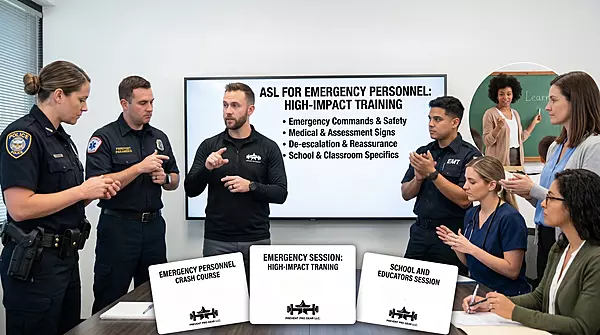 ASL for Emergency Personnel & Educators ASL for Emergency Personnel & Educators