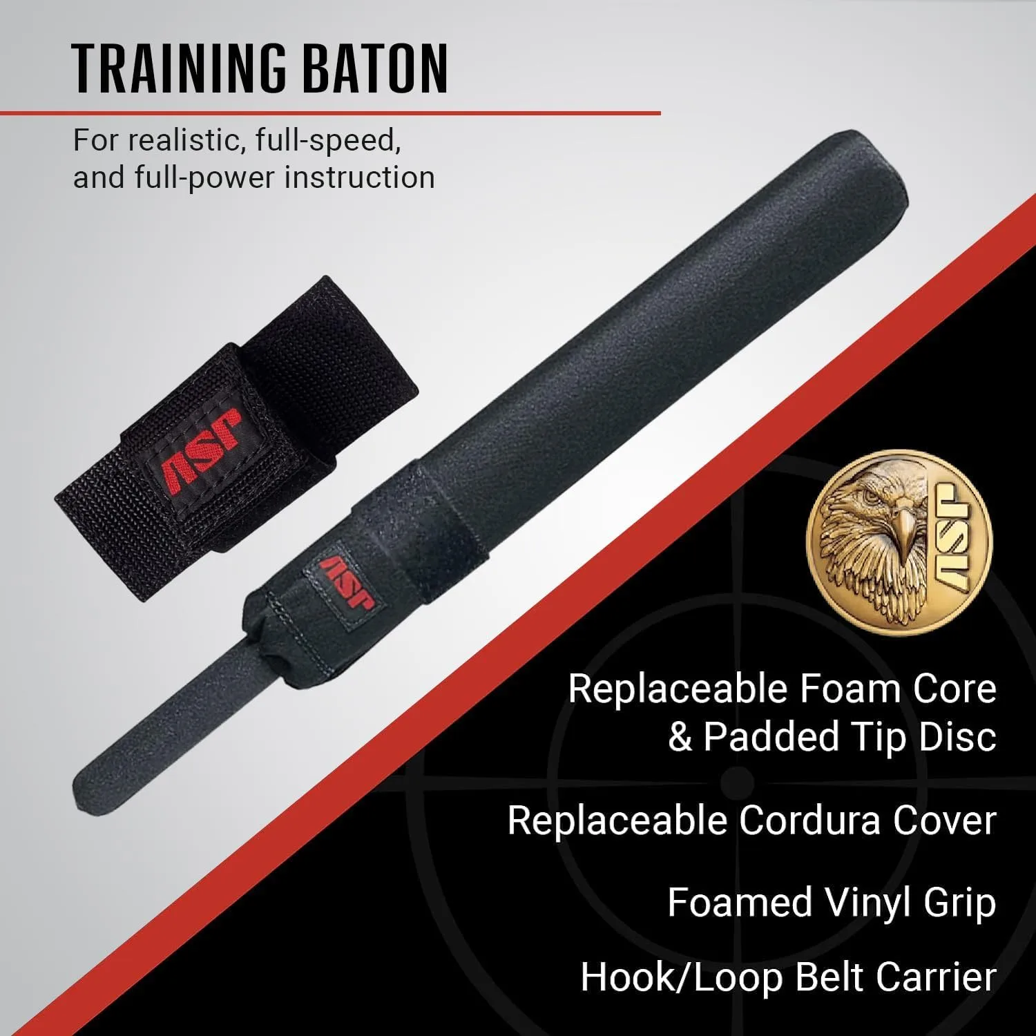ASP Soft Foam Training Police Baton with Carrier