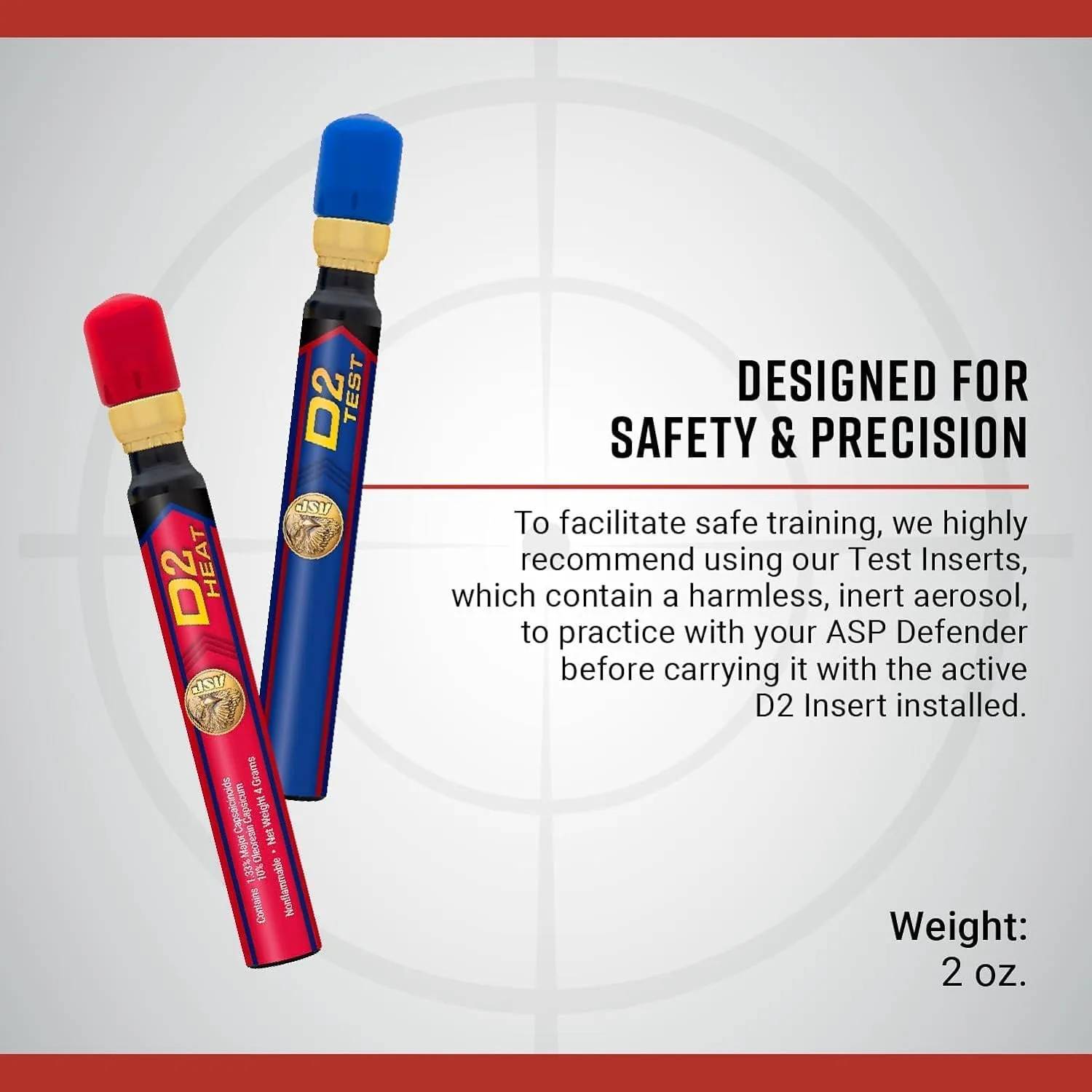 ASP Defender Pepper Spray Inserts for Key, Metro or Sport Defender