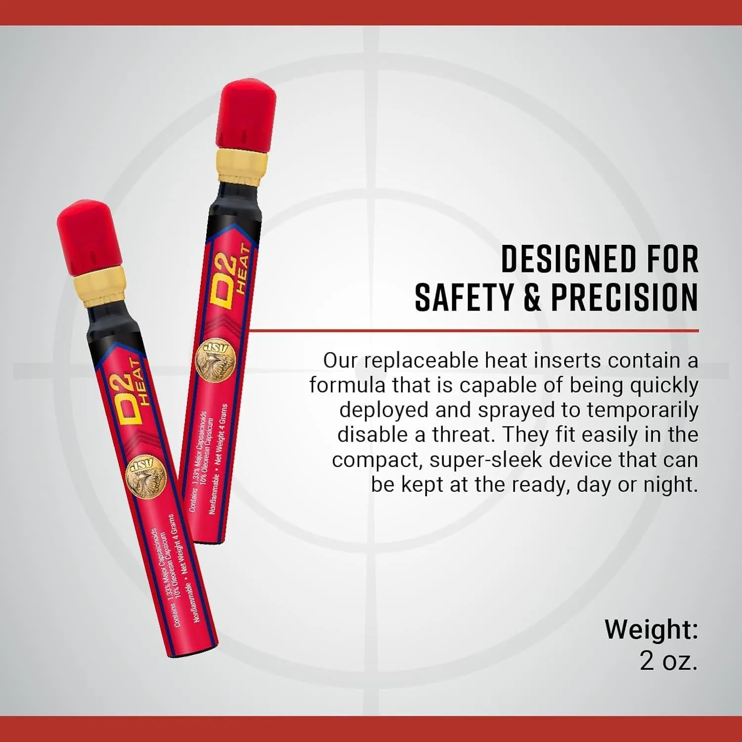ASP Defender Pepper Spray Inserts for Key, Metro or Sport Defender