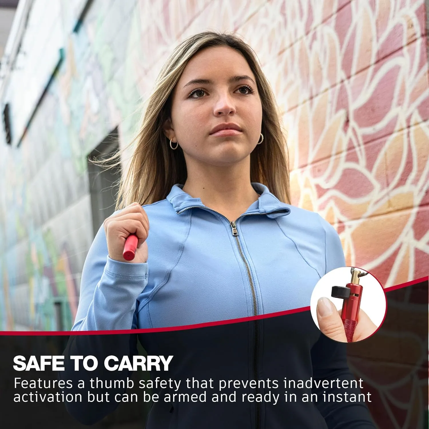 ASP Metro Defender Pepper Spray, Compact Self-Defense Keychain