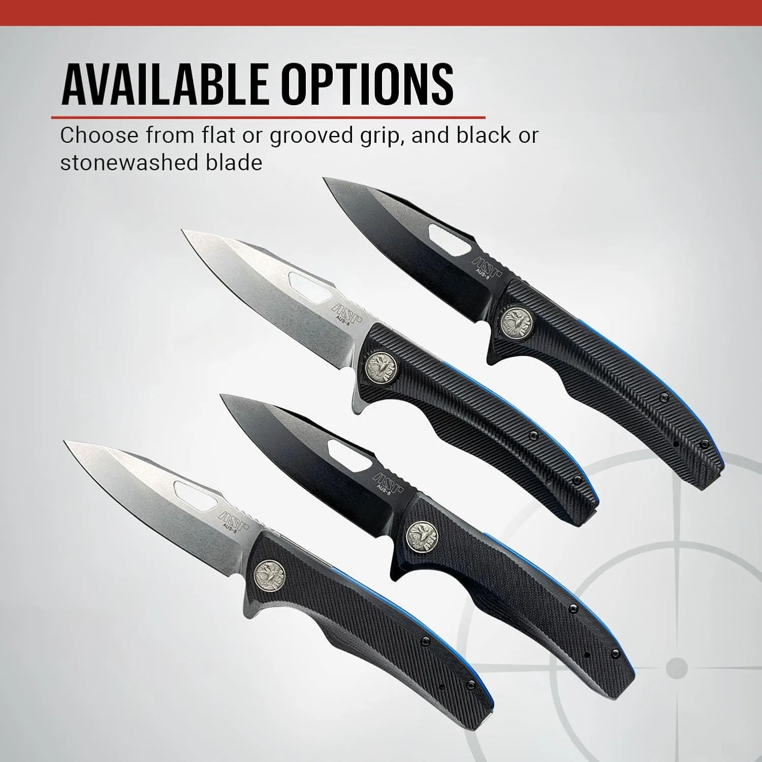 ASP Police Duty Knife (PDK) Slim Folder, AUS-8 Drop Point Folding Knife