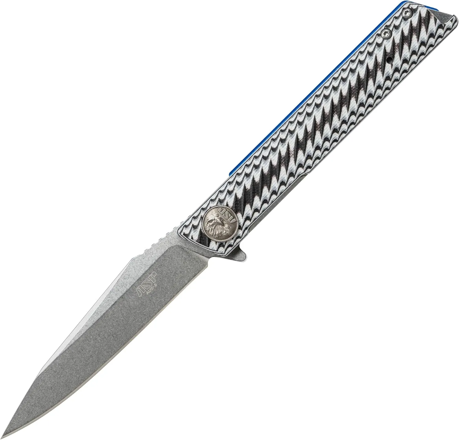 ASP Police Duty Knife (PDK) Slim Folder, AUS-8 Drop Point Folding Knife