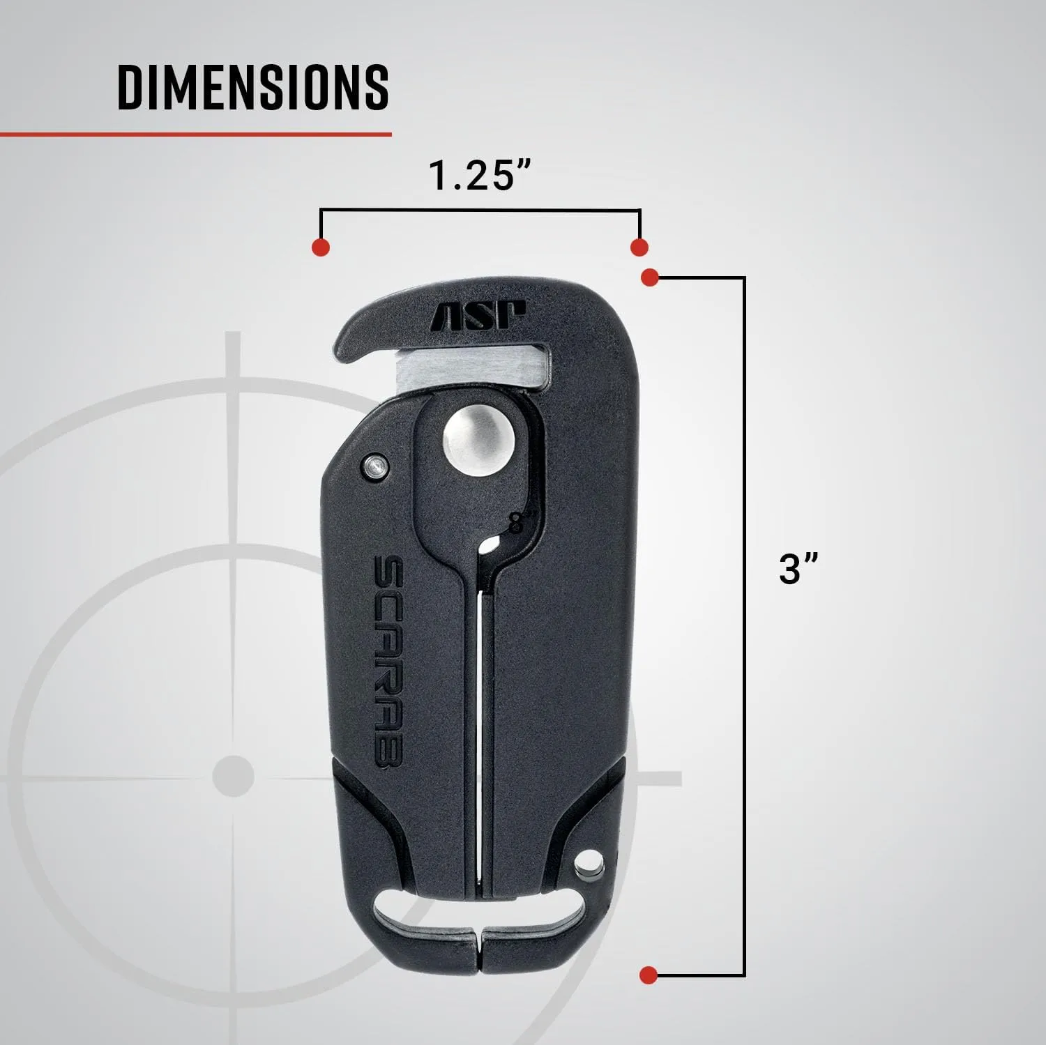 ASP Scarab Cutter for Tri-Fold Restraints, Clippers for Safe Removal of Disposable Cuffs
