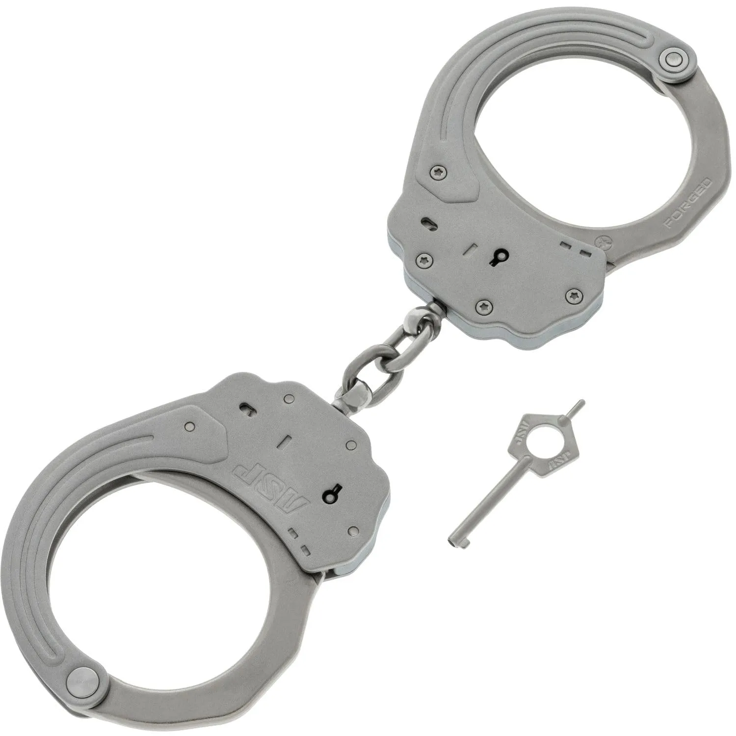ASP Sentry Handcuffs, Professional Grade with Stainless Steel Frames, Forged Steel Bows, Dual-Sided Keyways
