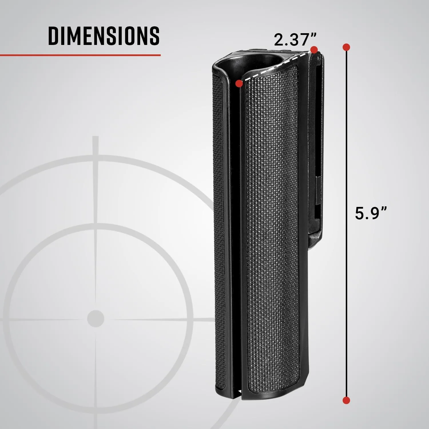 ASP SideBreak Scabbard Baton Holder for F-Series Friction Batons