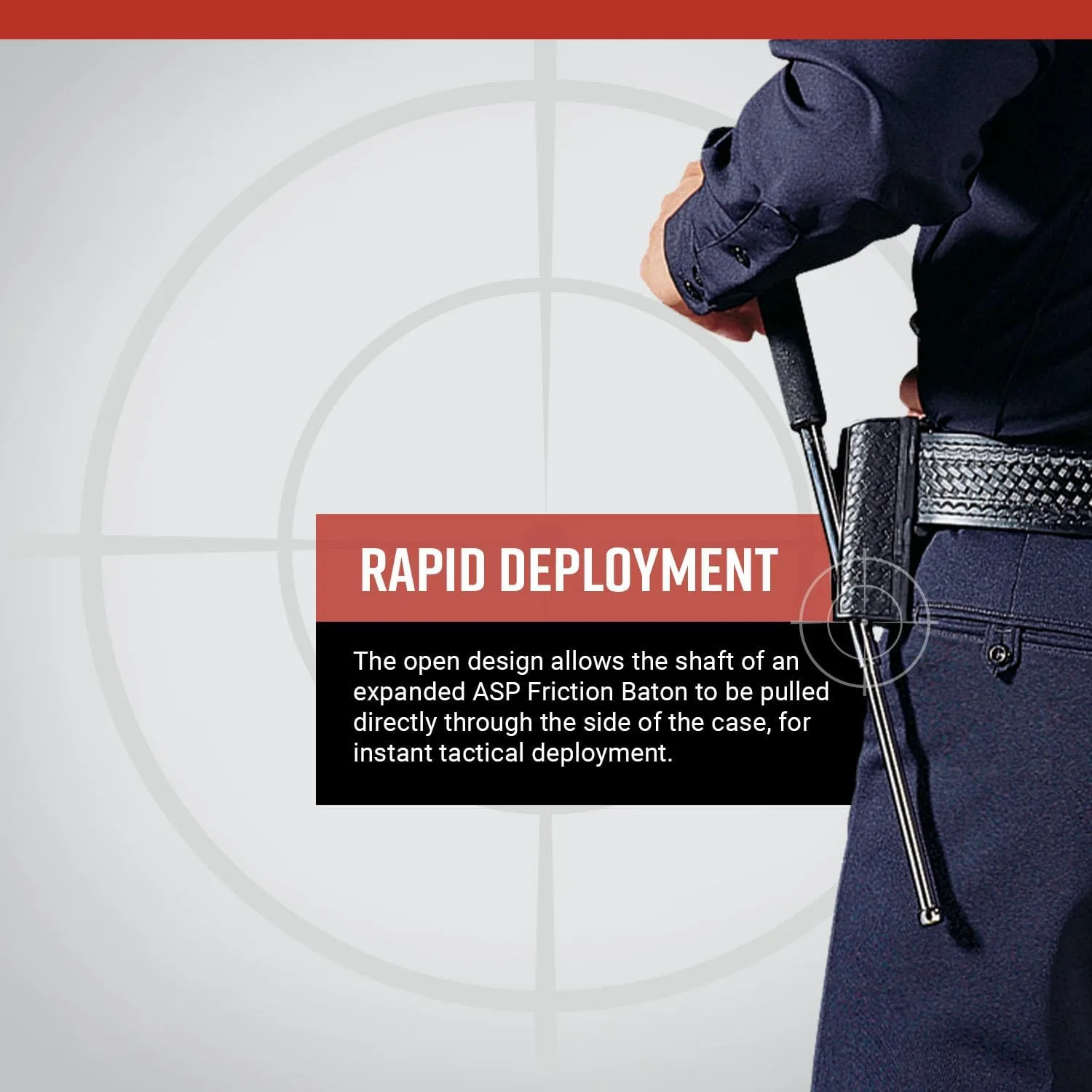 ASP SideBreak Scabbard Baton Holder for F-Series Friction Batons