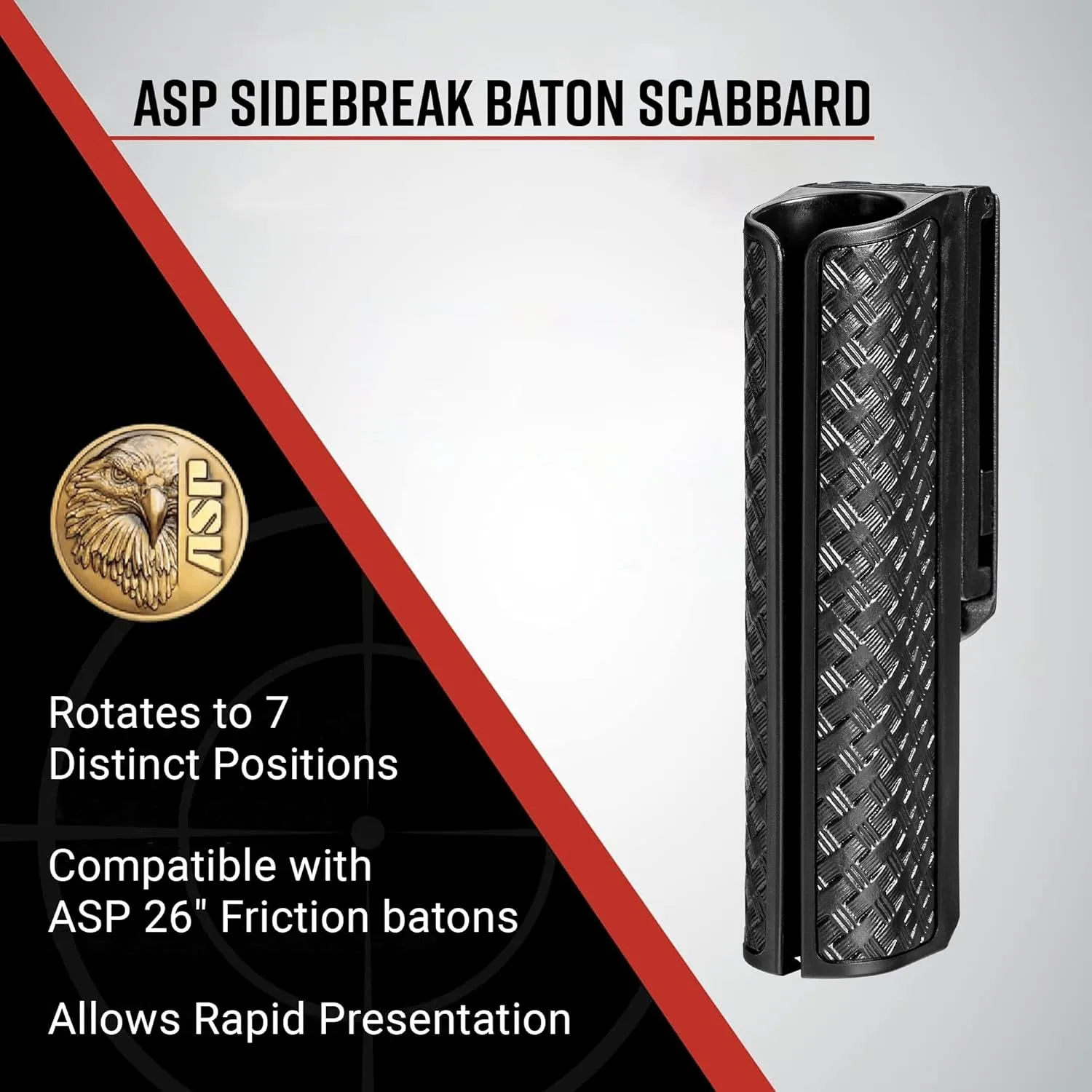 ASP SideBreak Scabbard Baton Holder for F-Series Friction Batons