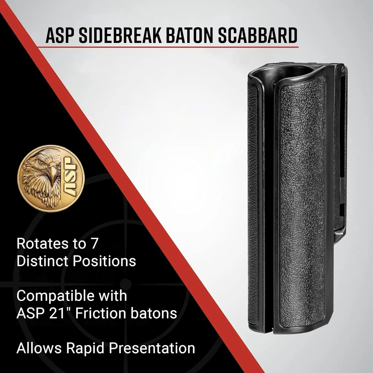 ASP SideBreak Scabbard Baton Holder for F-Series Friction Batons