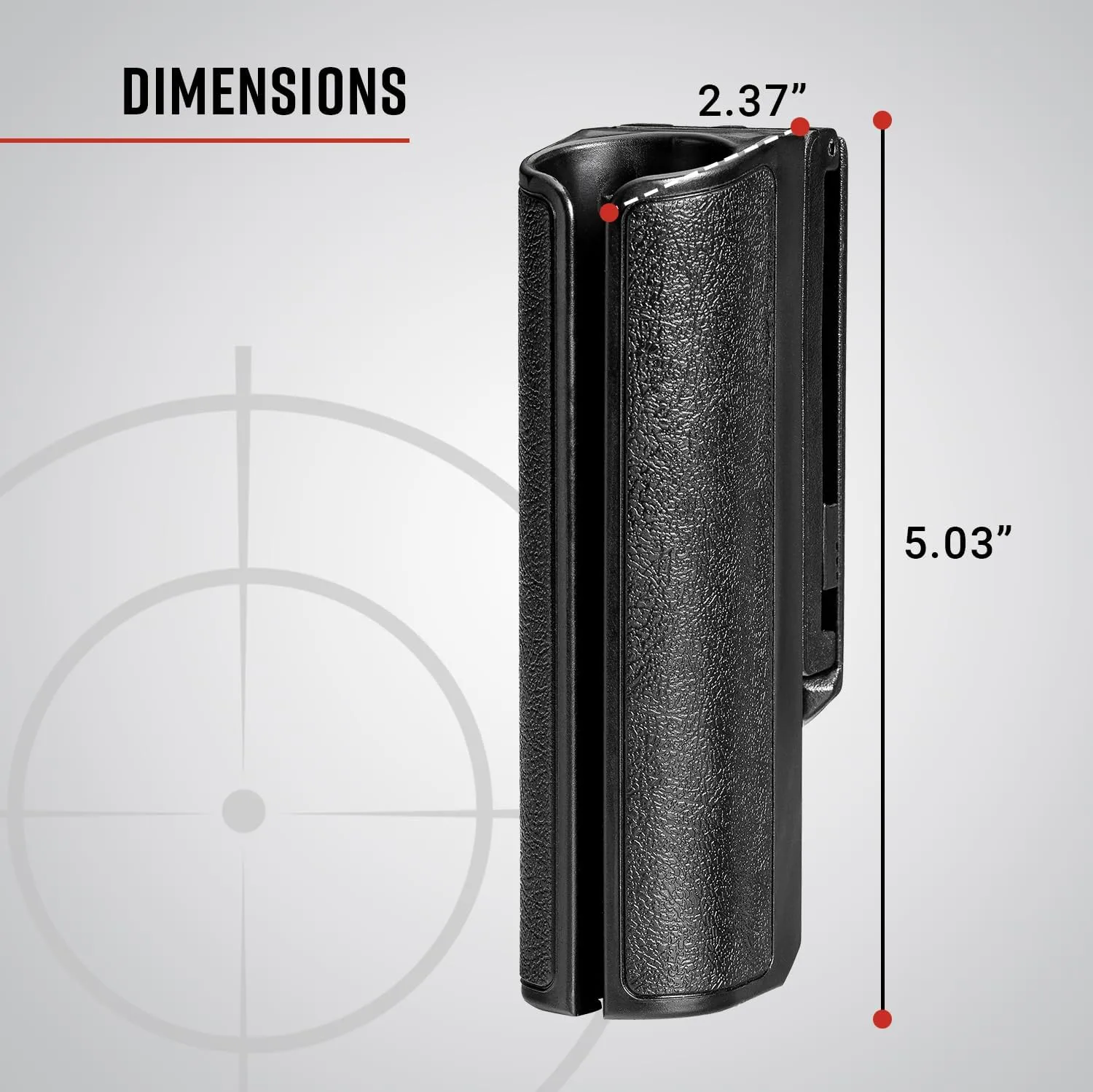 ASP SideBreak Scabbard Baton Holder for F-Series Friction Batons