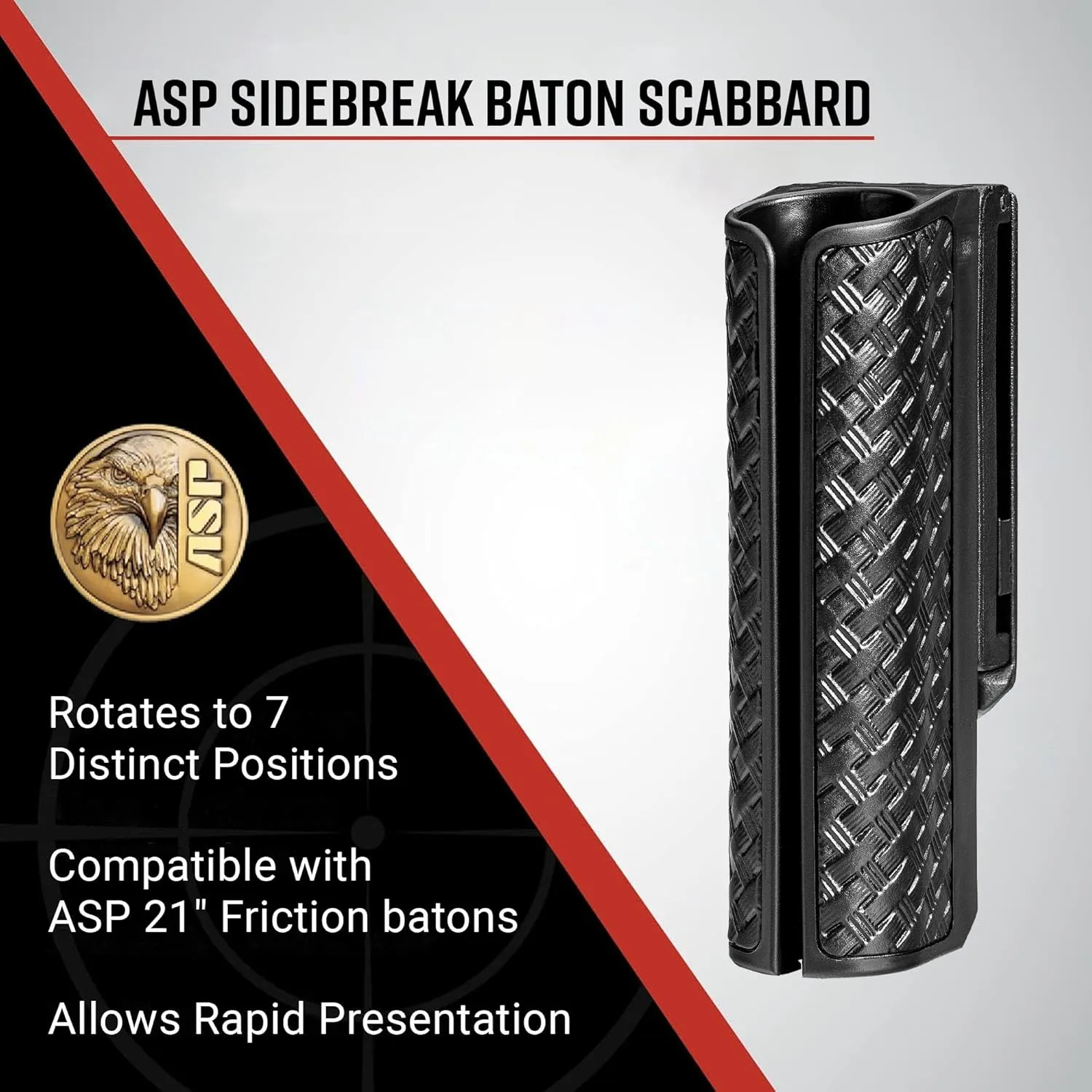 ASP SideBreak Scabbard Baton Holder for F-Series Friction Batons