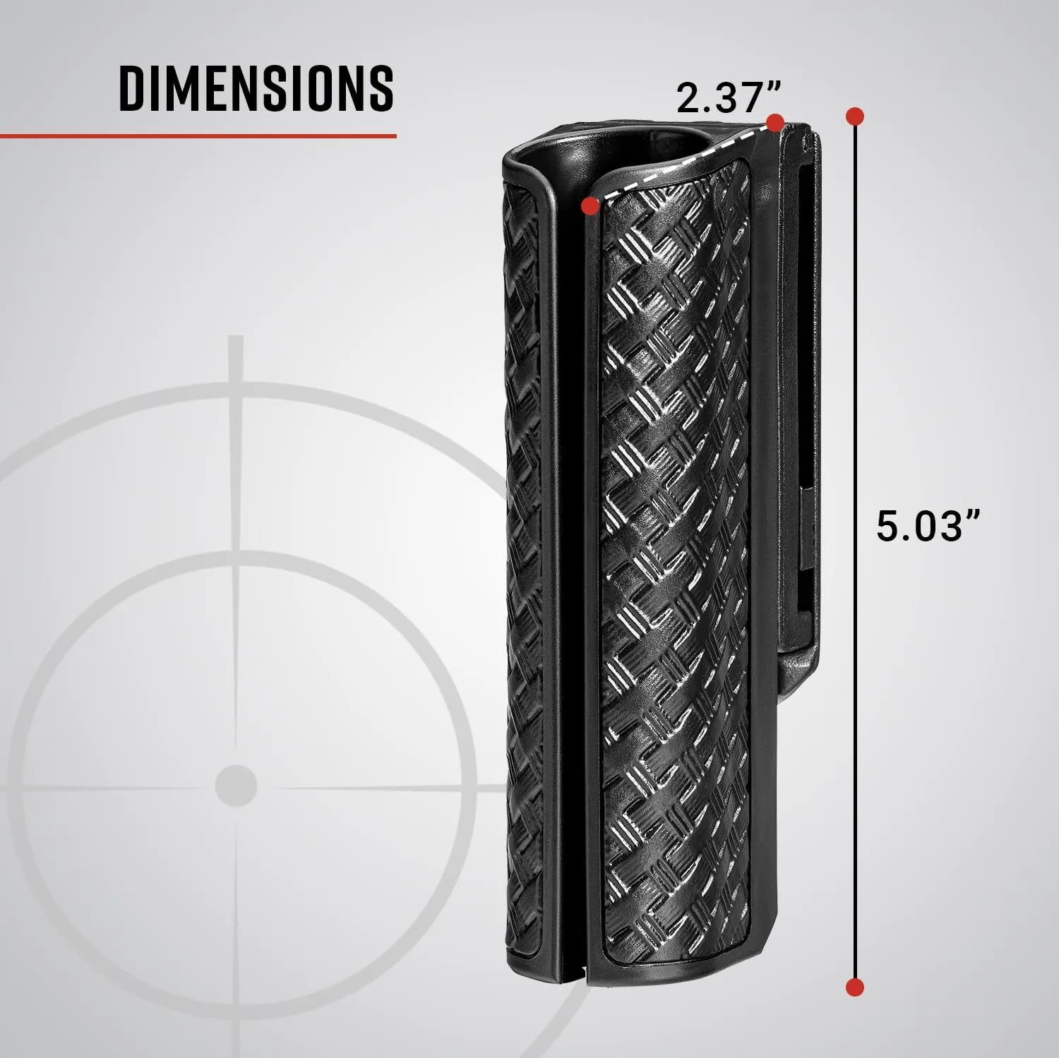 ASP SideBreak Scabbard Baton Holder for F-Series Friction Batons