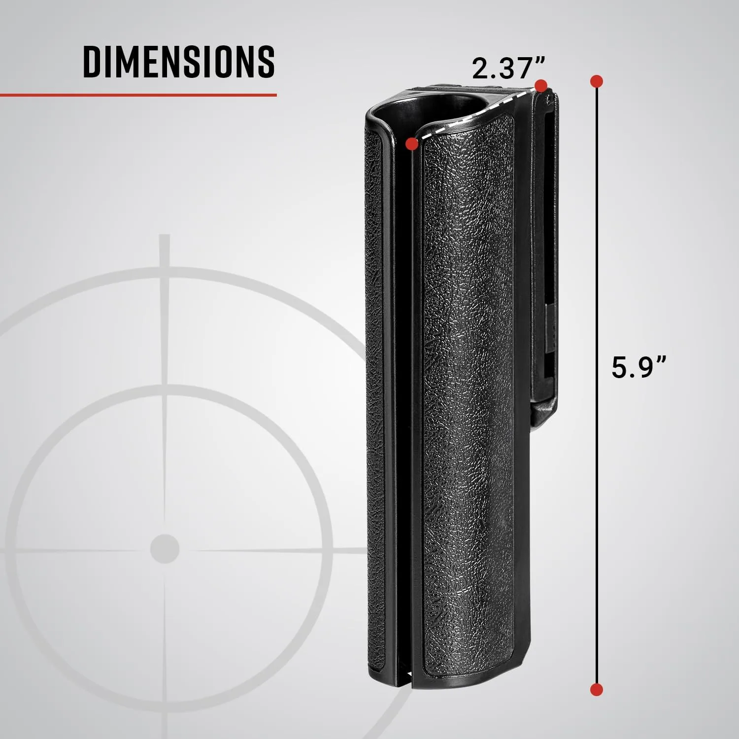 ASP SideBreak Scabbard Baton Holder for F-Series Friction Batons