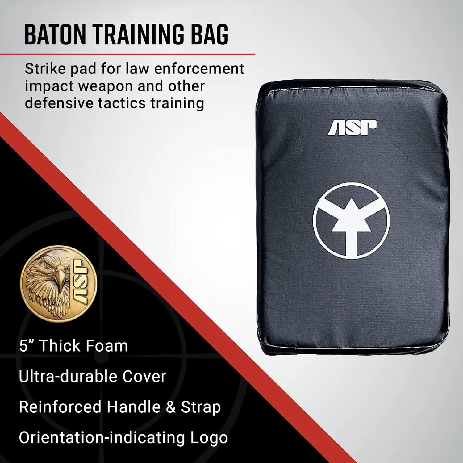 ASP Training Bag, Kicking and Punching Pad for Martial Arts Training, Target Pad for Tactical Defense and Baton Training