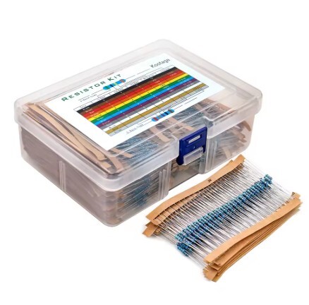 ASSORTED RESISTOR 1/4W 10R- 10Mohms 600pcs 1% Precision/Tolerance