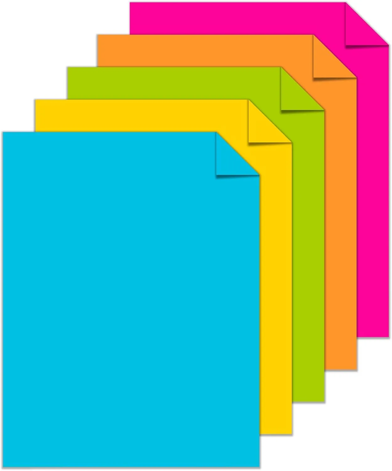 Astrobrights Color Cardstock - Bright Assortment, 65 lb Cover, 8.5 x 11, Assorted, 250/Pack