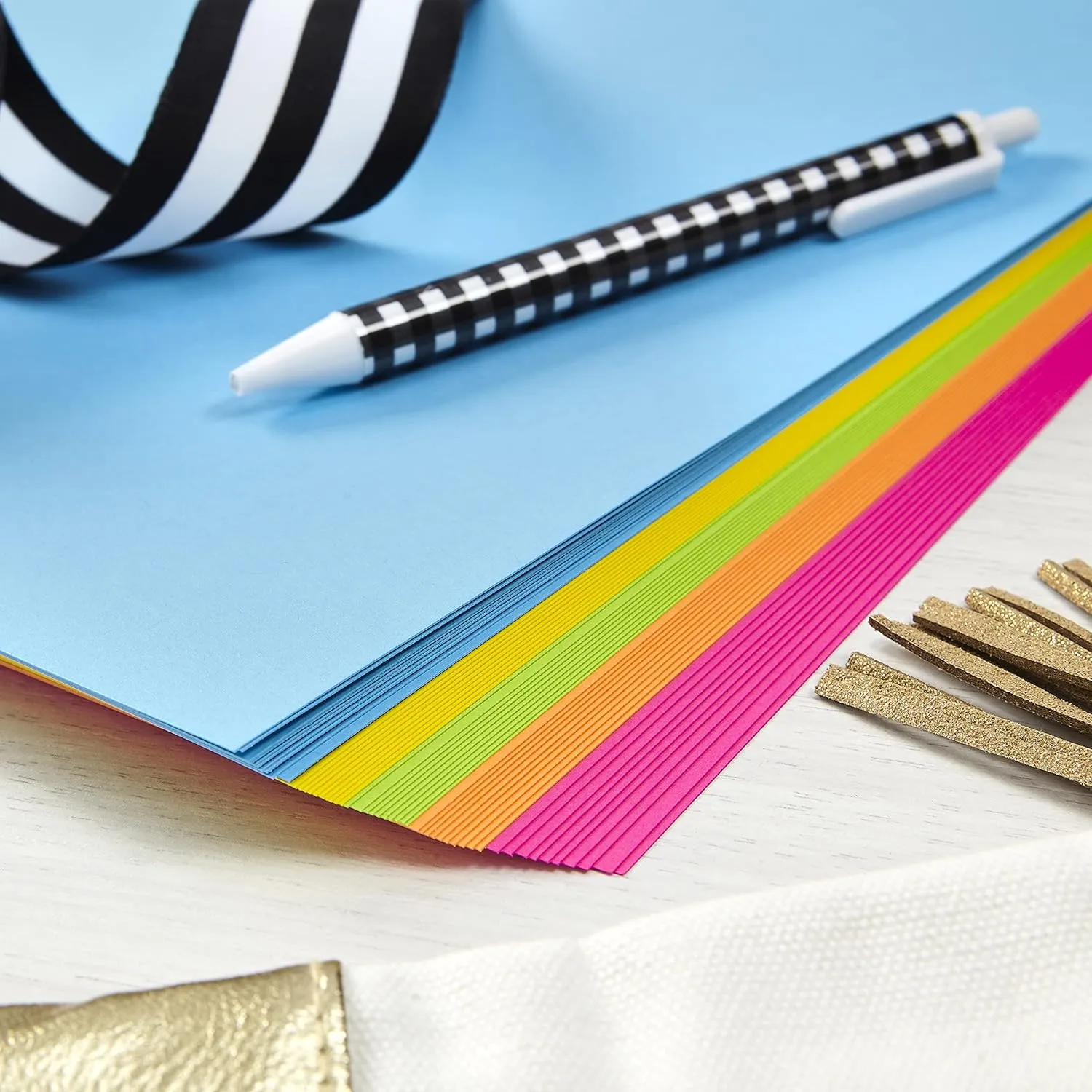 Astrobrights Color Cardstock - Bright Assortment, 65 lb Cover, 8.5 x 11, Assorted, 250/Pack