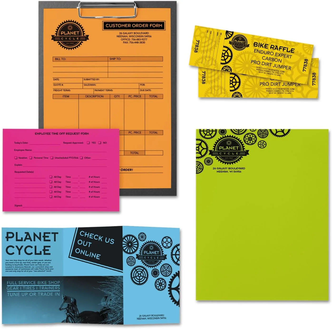 ASTROBRIGHTS Neenah Bright Color Paper, Letter, 24 lb