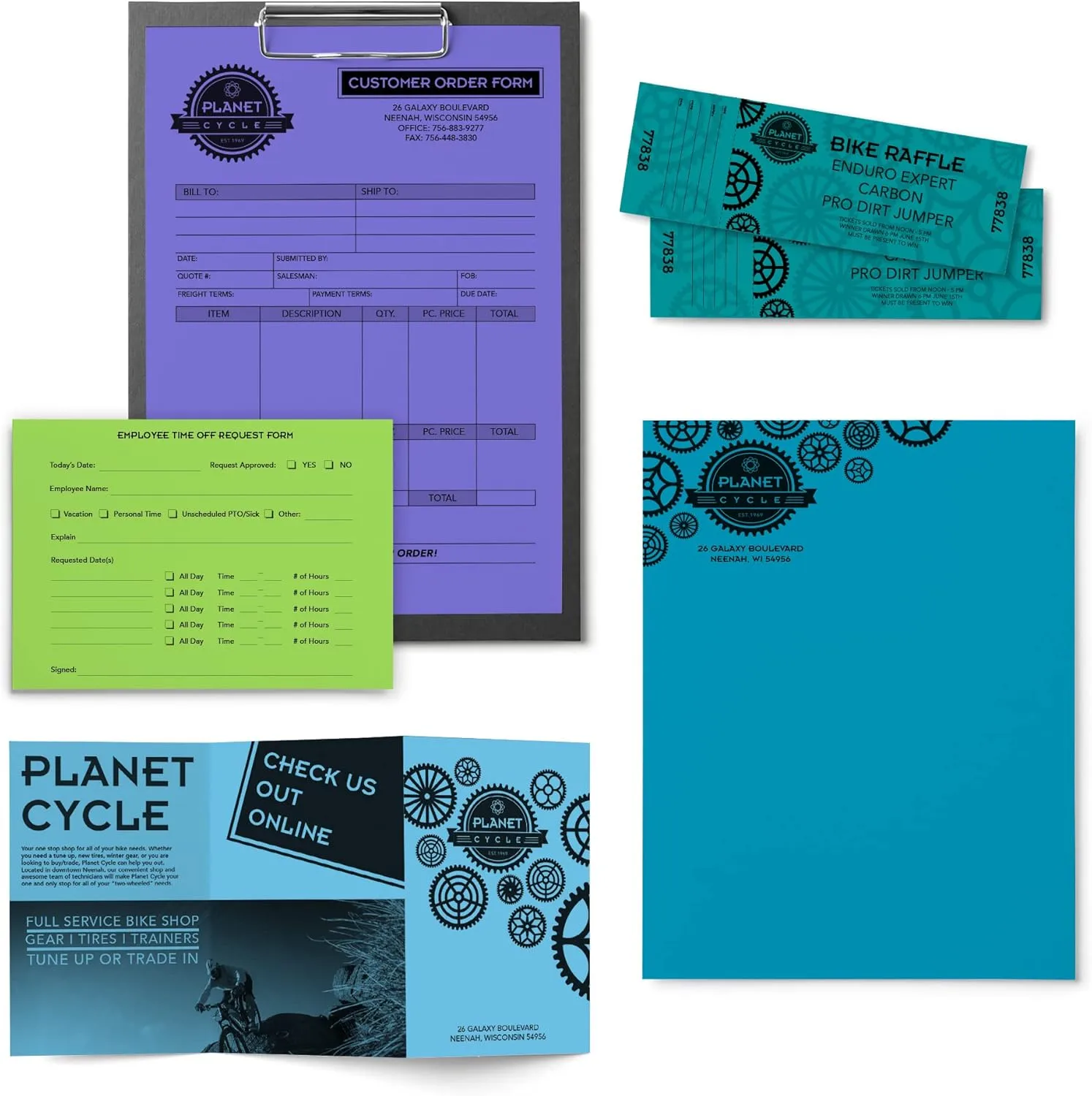 Astrobrights® Color Multi-Use Printer & Copy Paper, 1 Ream, Cool Assortment, Letter (8.5" x 11")