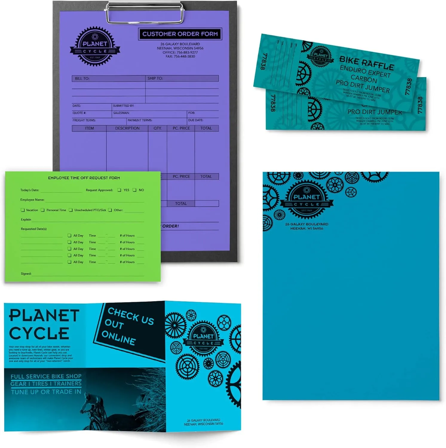 Astrobrights® Color Multi-Use Printer & Copy Paper, 1 Ream, Cool Assortment, Letter (8.5" x 11")