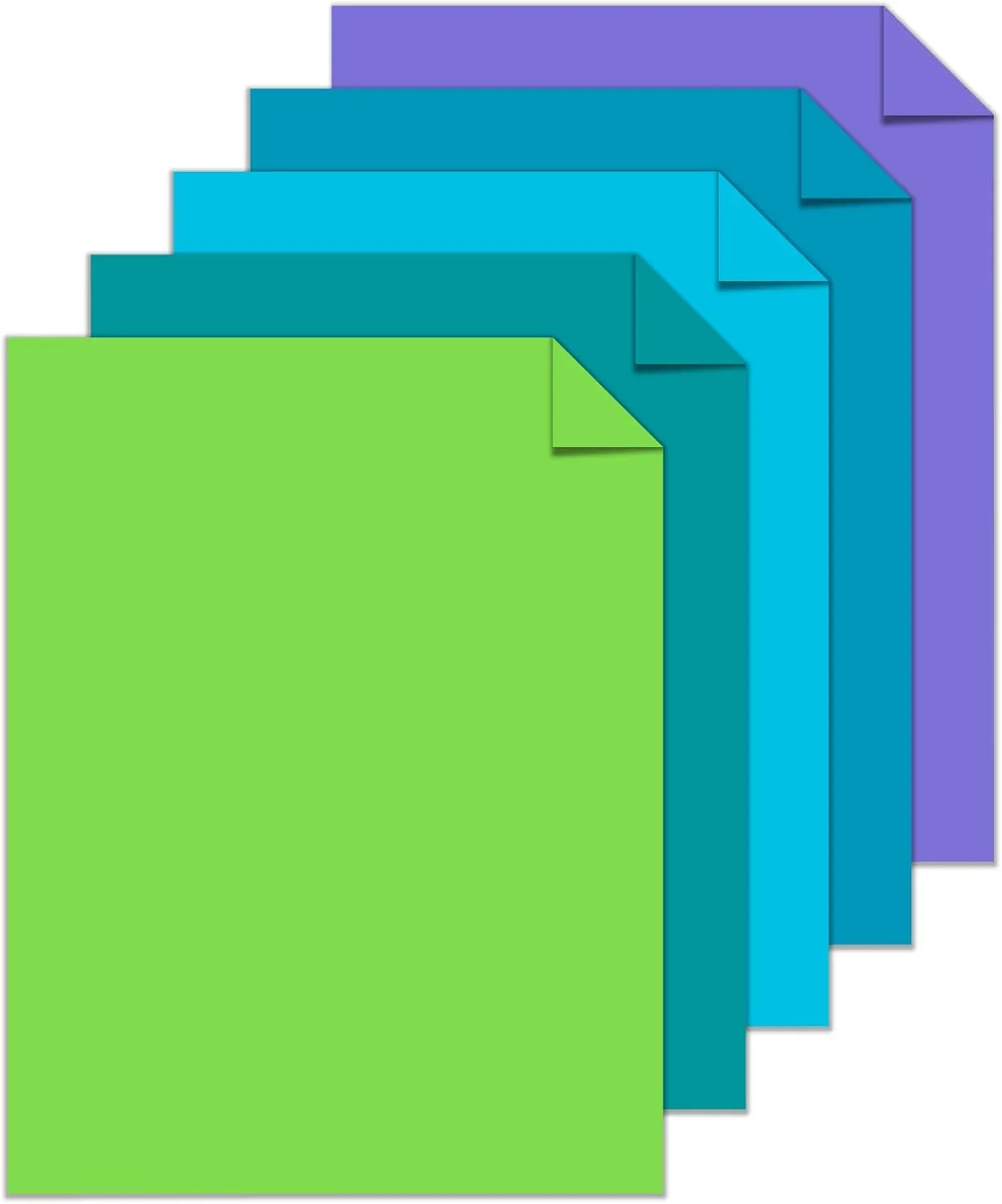 Astrobrights® Color Multi-Use Printer & Copy Paper, 1 Ream, Cool Assortment, Letter (8.5" x 11")
