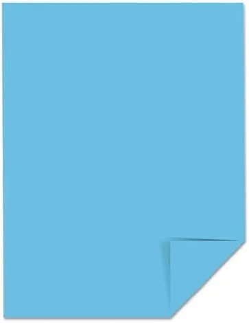 Astrobrights Color Multi-Use Printer & Copy Paper, 1 Ream, Lunar Blue, Letter (8.5in x 11in), 500 Sheets Per Ream, 24 Lb