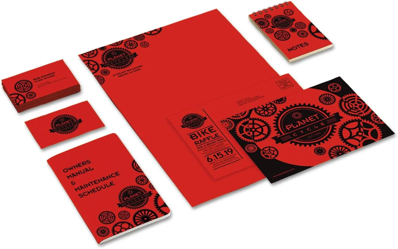 Neenah Astrobrights Premium Color Card Stock, 65 lb, 8.5 x 11, 250 Sheets, Re-Entry Red